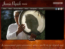 Tablet Screenshot of jamiepapishmusic.com